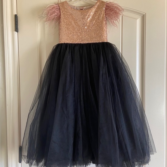 gold star dress Black and Gold Star Dress M main image 1